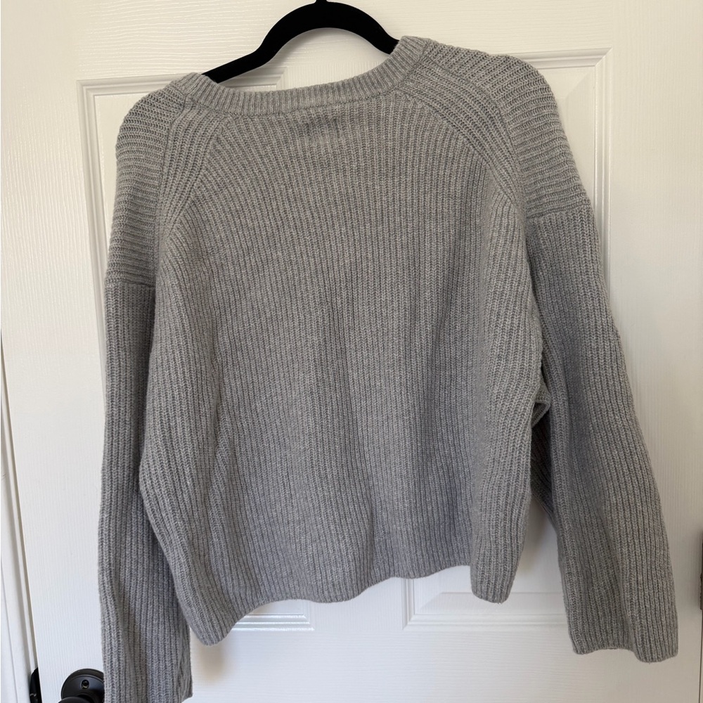 GAP Light Gray Ribbed Knit Sweater Set - Picture 3 of 5